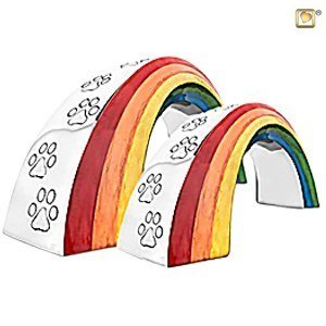 Rainbow Bridge Metal Pet Urns