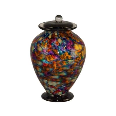 Rainbow Dream Companion Glass Urn