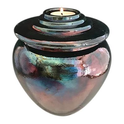 Rainbow Tea Light Child Ceramic Urn