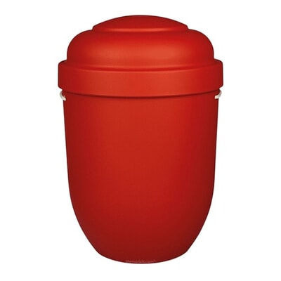 Red Biodegradable Cremation Urn