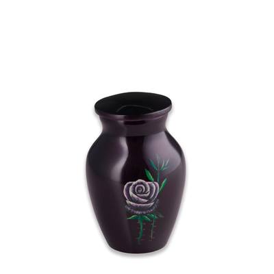 Burgundy Rose Keepsake Urn