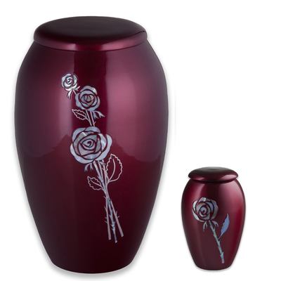 Red Roses Cremation Urns