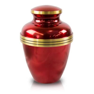 Red Royal Memorial Cremation Urn