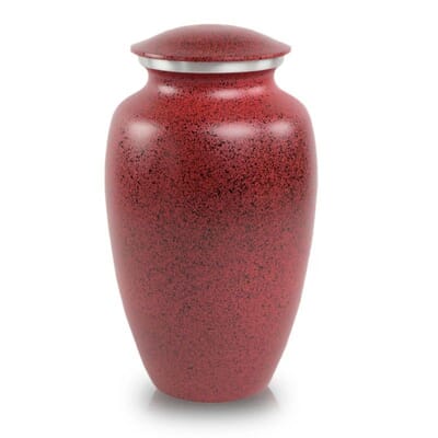 Red Speckled Cremation Urns