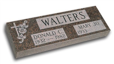 Resting Place Companion Granite Headstone 42 x 14