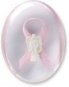 Awareness Pink Grace Angel Ribbon Comfort Stones