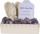 Awareness Purple Comfort Stone Keepsake Set