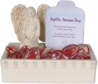 Awareness Red Comfort Stone Keepsake Set