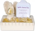 Awareness Yellow Comfort Stone Keepsake Set