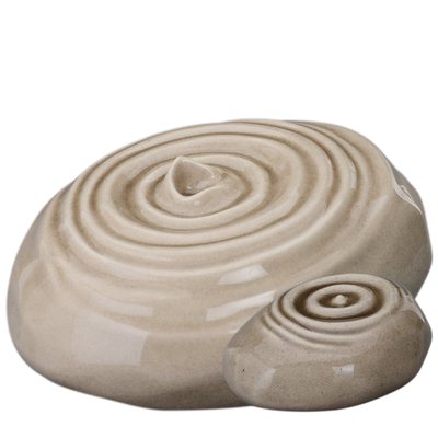 Ripple Beige Cremation Urns 