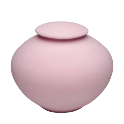 Rose Pink Large Pocrelain Clay Urn