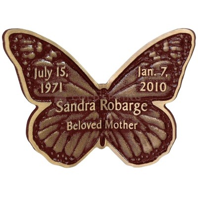 Rose Bronze Monarch Butterfly