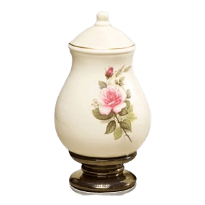 Pink Rose Large Ceramic Urn