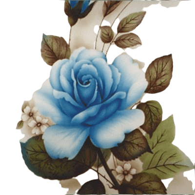 Blue Rose Keepsake Ceramic Urn