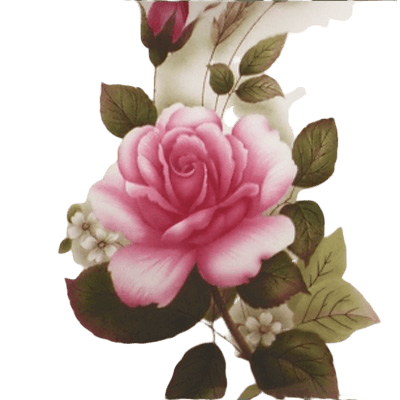 Pink Rose Small Ceramic Urn