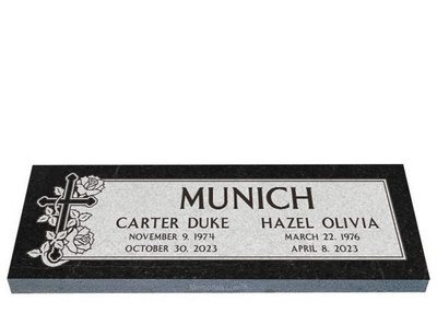 Rosebud Companion Granite Headstone 36 x 12