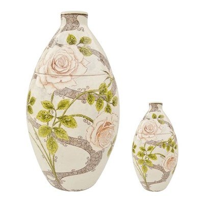 Roses Ceramic Cremation Urns 