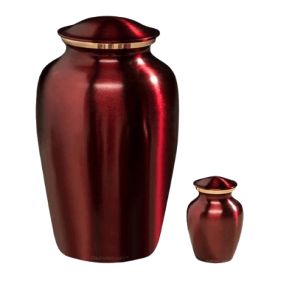 Rouge Metal Cremation Urns