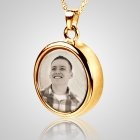 Round Picture Cremation Pendant IV