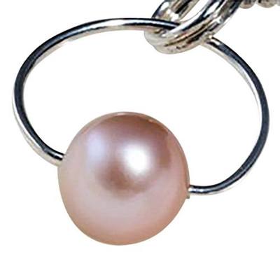 Round Purple Pearl Cremation Pendant