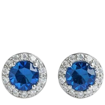Royal Blue Cremation Crystal Earrings
