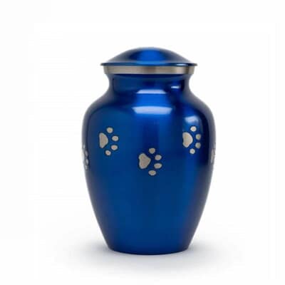 Royal Blue Metal Pet Urns
