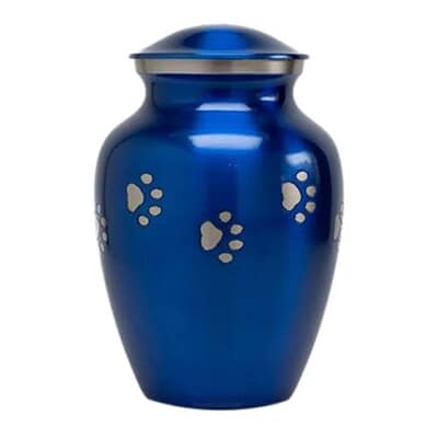 Royal Blue Metal Pet Urns