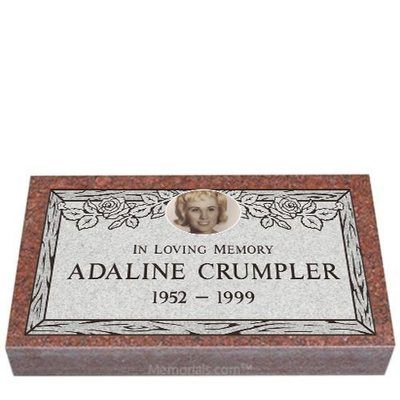 Royal Rose Granite Grave Marker 26 x 14