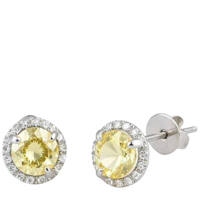 Royal Sunshine Cremation Crystal Earrings