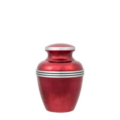 Ruby Red Small Memorial Urn