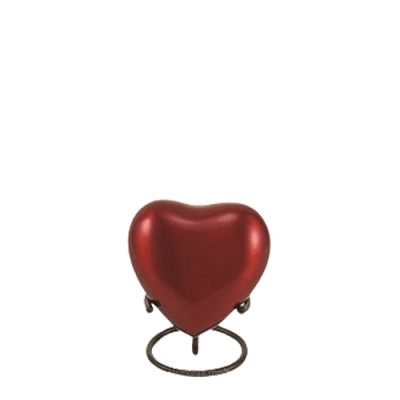 Ruby Solaris Heart Keepsake Urn