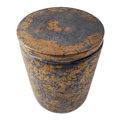 Rustic Bronze Ceramic Urn