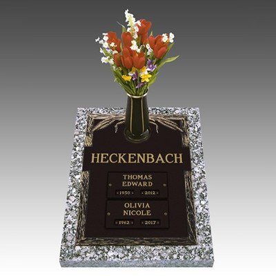 Rustic Companion Cremation Grave Marker 16 x 24