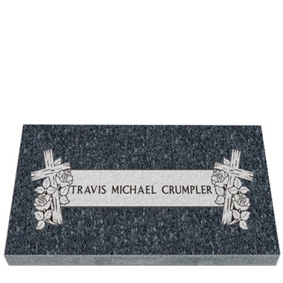 Rustic Cross Granite Grave Markers