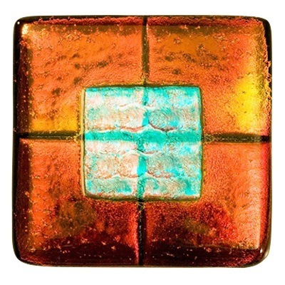 Rusty Red Pet Cremation Ashes Tile