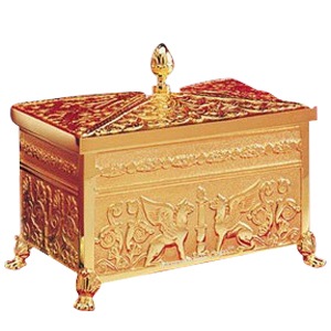 Sarcophagus 24k Gold Bronze Cremation Urn