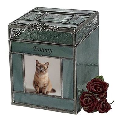Sage Glass Photo Pets Urns