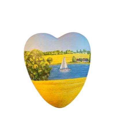 Sail Away Heart Ceramic Keepsake Urn