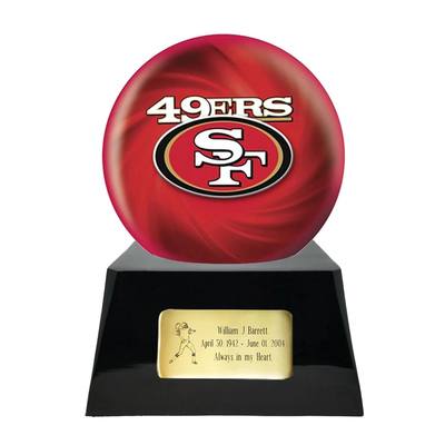 San Francisco 49ers Football Cremation Urn