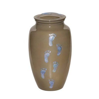 Sandy Footprint Cremation Urn