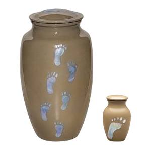 Sandy Footprint Cremation Urns