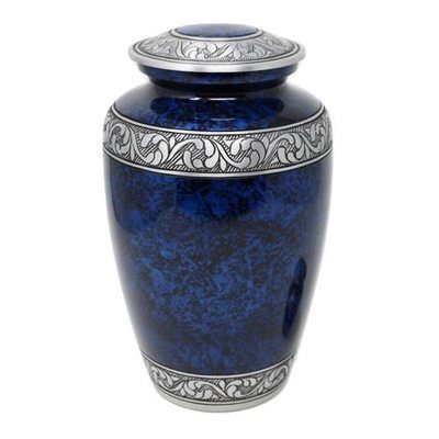 Sapphire Metal Funeral Urn