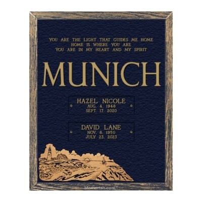 Scenic Guiding Light Bronze Plaque 24 x 30