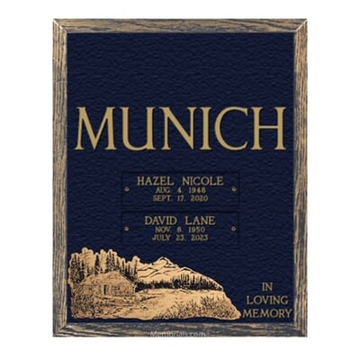 Scenic Mountain Retreat Bronze Plaque 24 x 30