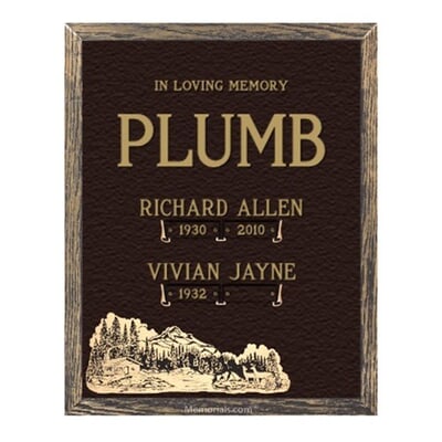 Scenic Paradise Cottage Bronze Plaque 24 x 30