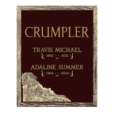 Scenic Tranquil Moments Bronze Plaque 24 x 30