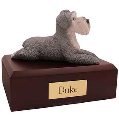 Schnauzer Grey Dog Urns