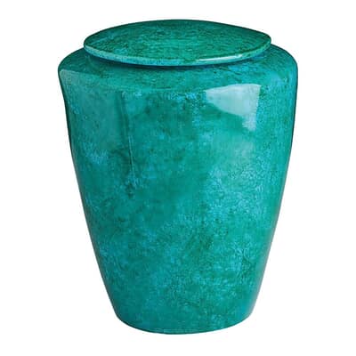 Sea Green Funeral Urn