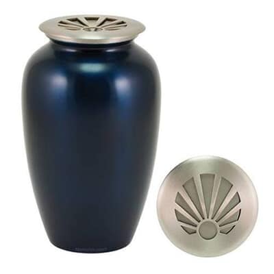 Seashell Blue Cremation Urn