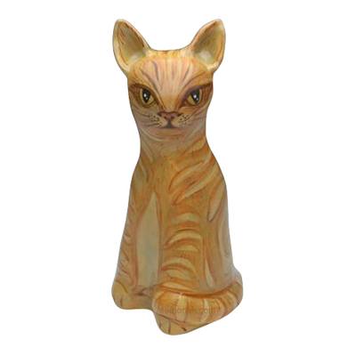 Sitting Cat Ceramic Cremation Urn